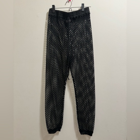 Mesh Fish Net Joggers - Picture 1 of 4